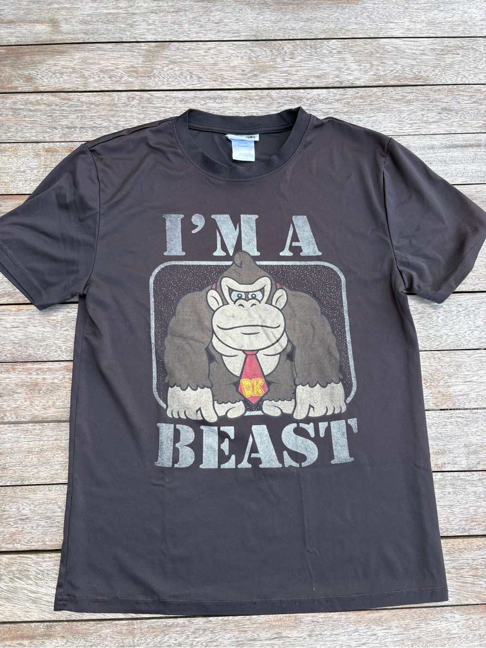 Nintendo 2019 Donkey Kong Black Tee Shirt 'I'm A Beast' Graphic Size Small